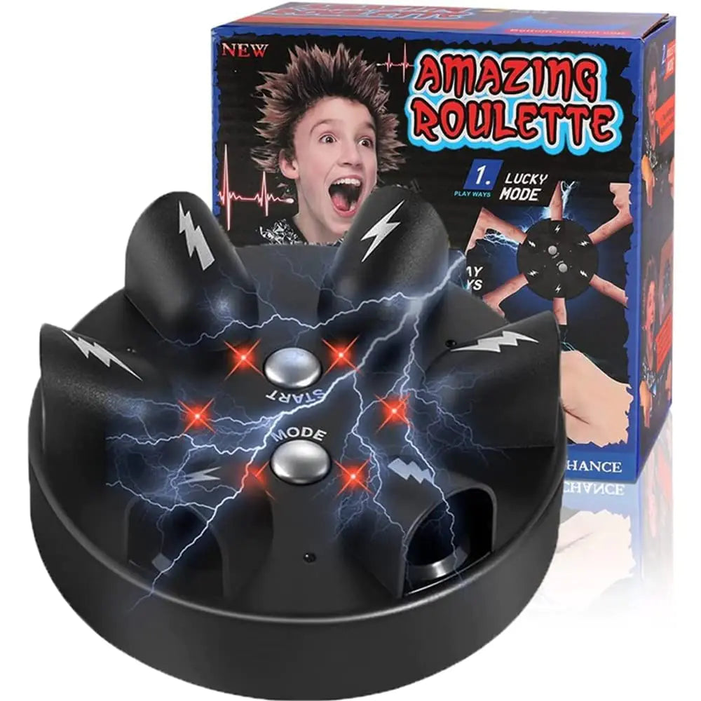 Electric shock polygraph truth or dare game, shocking roulette party prank analyze