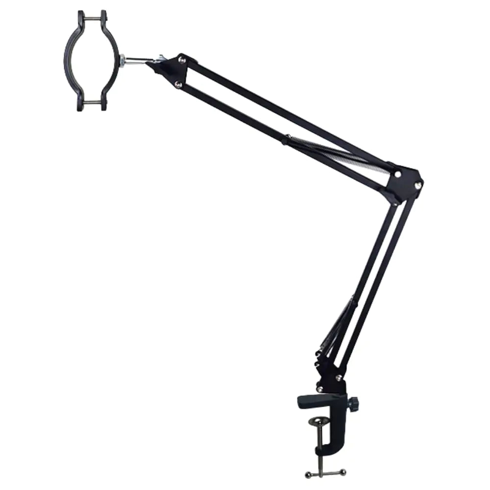 Microscope Articulated Arm Stand Ring Light Set 64 LED Ring Light C Mount Lens Holder 26mm-52mm Adjustable Clamp HDMI USB Camera Lens Electronic Soldering Repairing Stand (Microscope Stand)