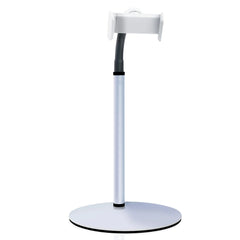 xibulun Cell Phone Stand Desk Phone Holder Compatible with iPhone 15 14 Plus Pro Pro Max 13 12 X XS4-8" Phones Office Accessories All Android Smartphone White