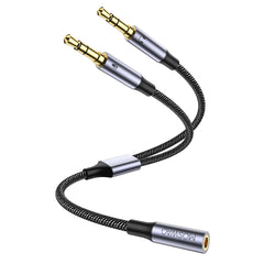 MOSWAG Headset and Microphone Splitter Cable for Computer