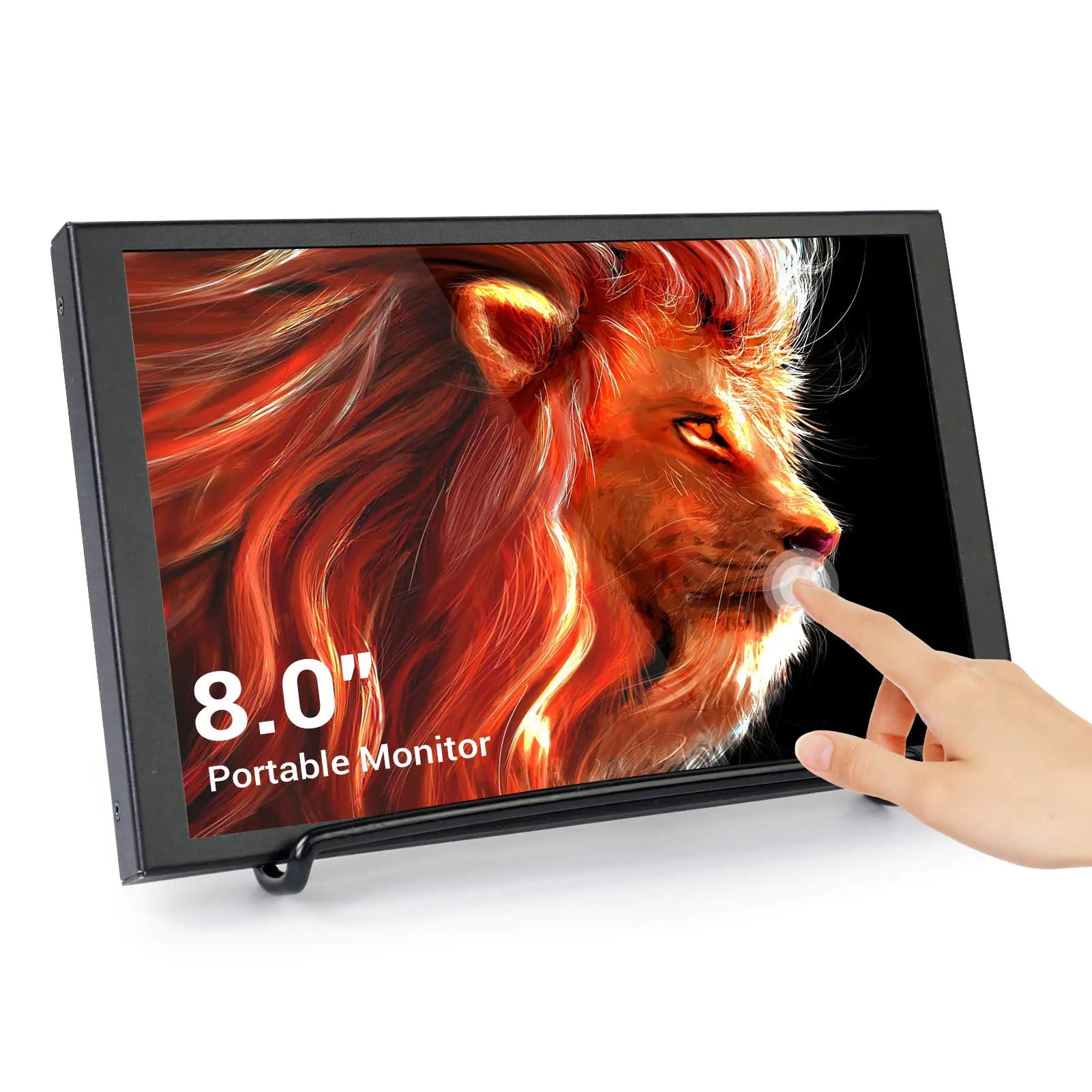 ELECROW 8-inch portable touchscreen monitor with HDMI and 1280x800 resolution
