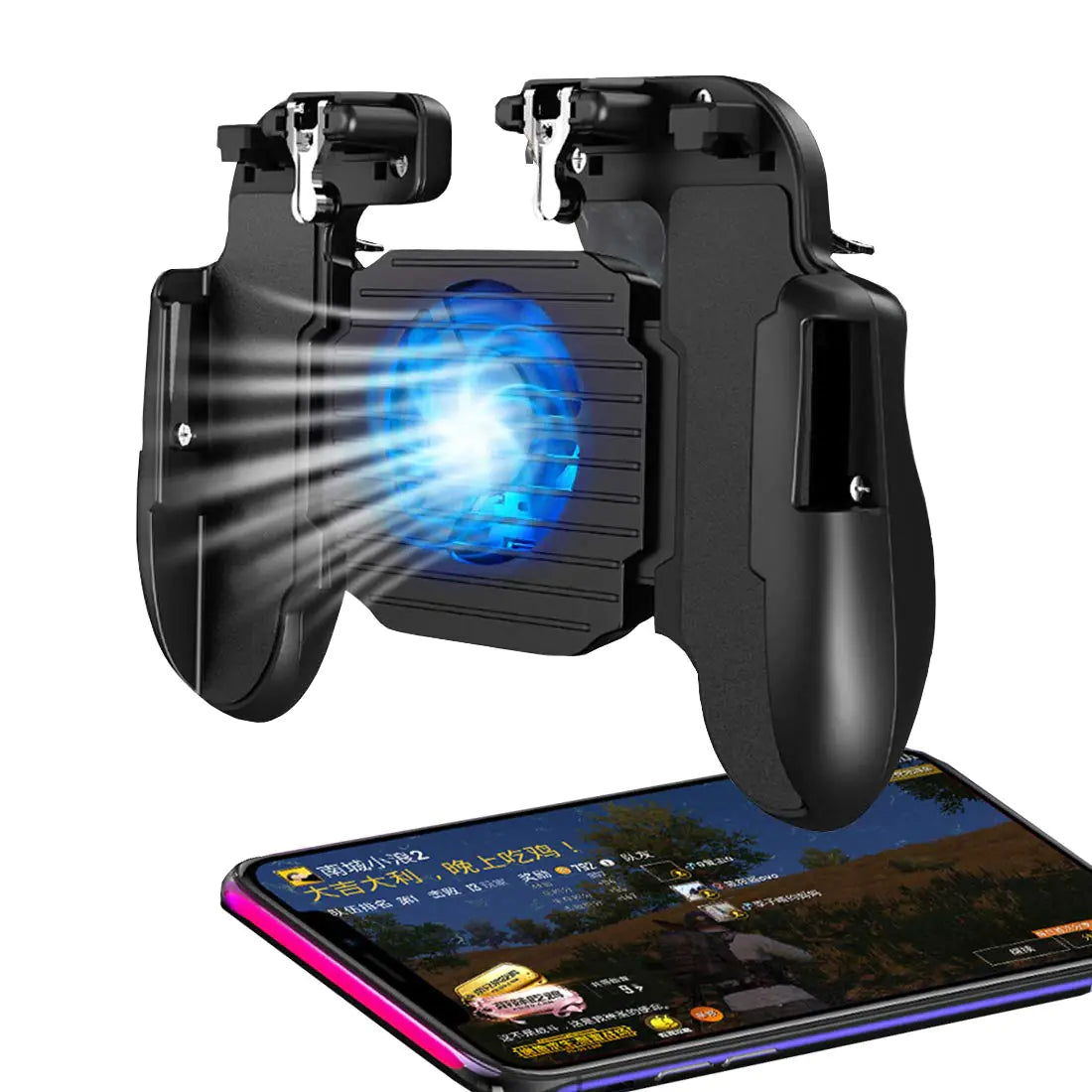 Ytuomzi gaming controller with cooling fan and joystick for PUBG, Fortnite, and other mobile games