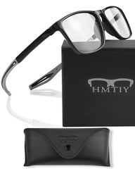 HMTIY gaming glasses with blue light blocking clear lenses for screen use and eye strain relief