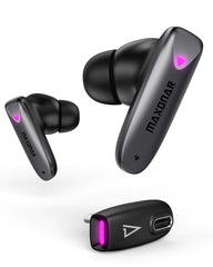 Maxonar wireless gaming earbuds with 25ms latency, dual connection, and Hi-Fi sound for PS5, Switch, and Steam Deck